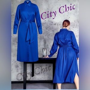 CITY CHIC REFINITY SAPPHIRE ROYAL BLUE DRESS